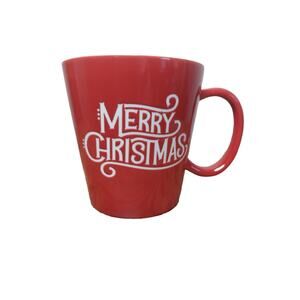 Hallmark "Merry Christmas" Mug 16 oz. Coffee Cup Tea Hot Cocoa Red & White